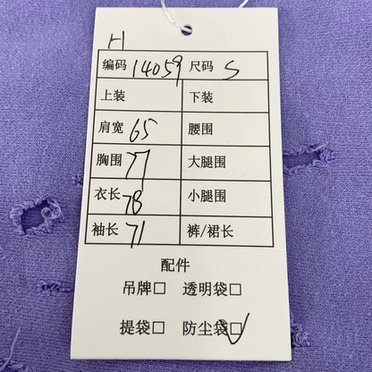 Purple Balenciaga Logo Print Hoodie