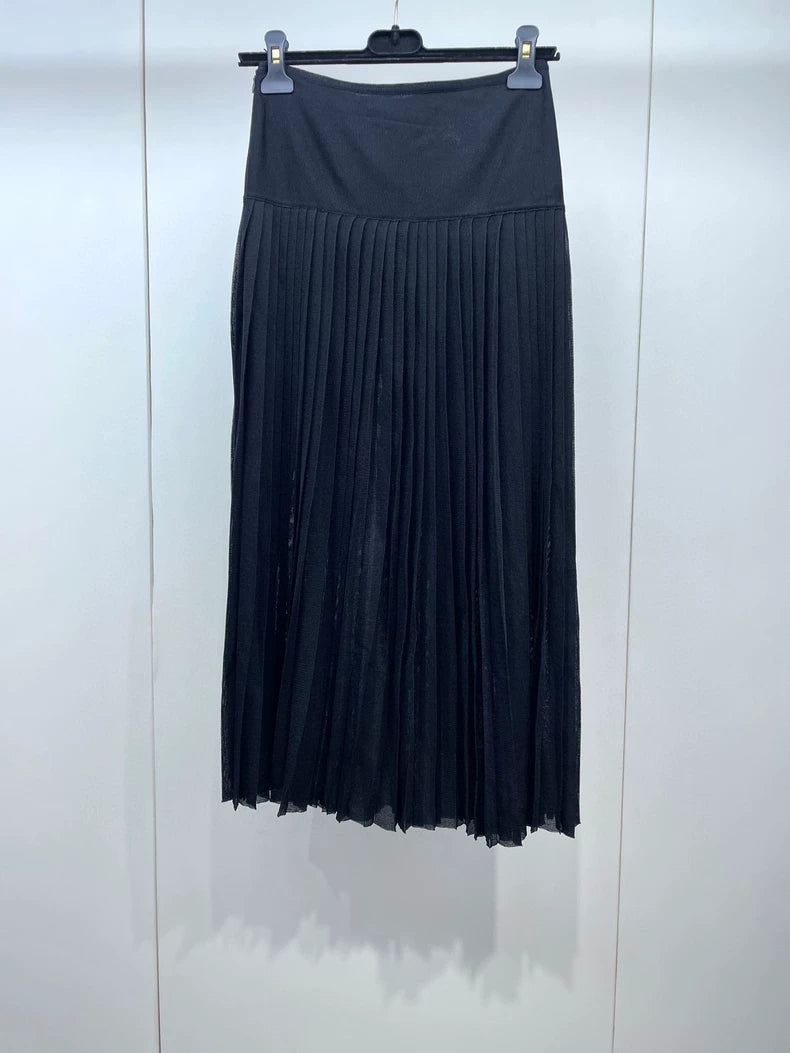 Black Pleated Skirt by Dior