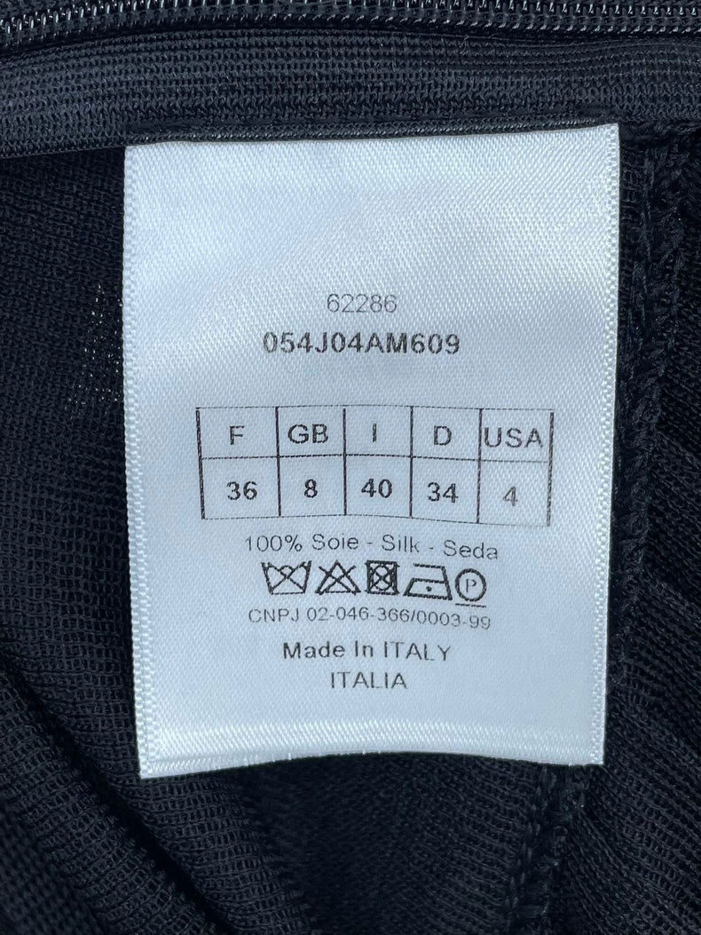 Black Pleated Skirt by Dior