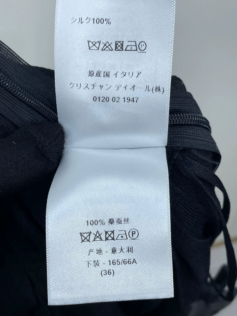 Black Pleated Skirt by Dior