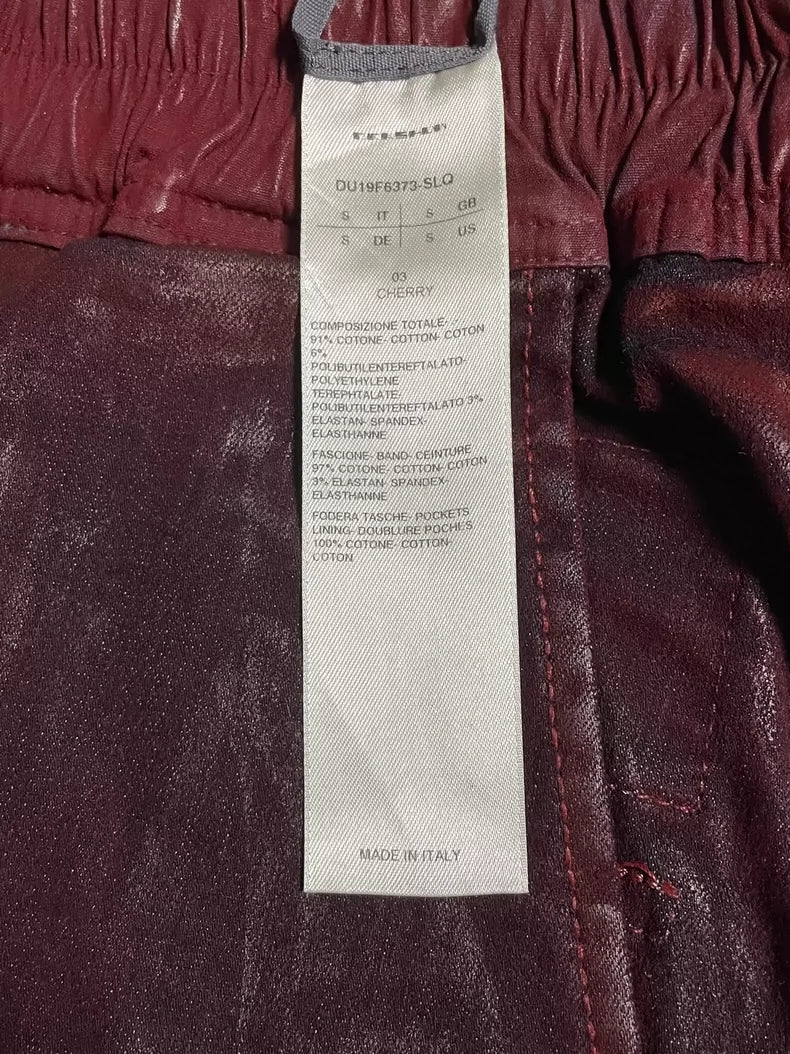 Rick Owens Coated Waxed Trousers