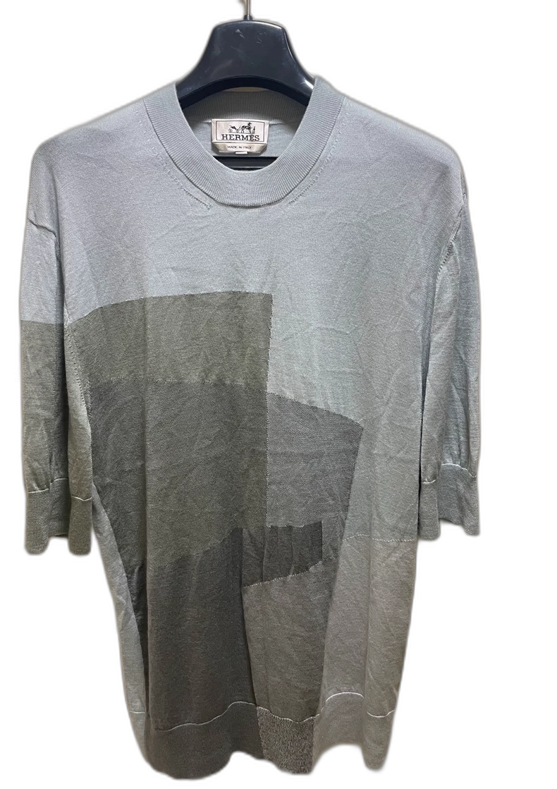 Hermes Short Sleeve Knit Sweater for Men