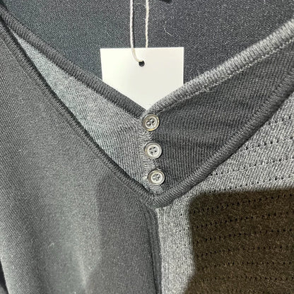 Vintage CDG Black Grey Wool Sweater