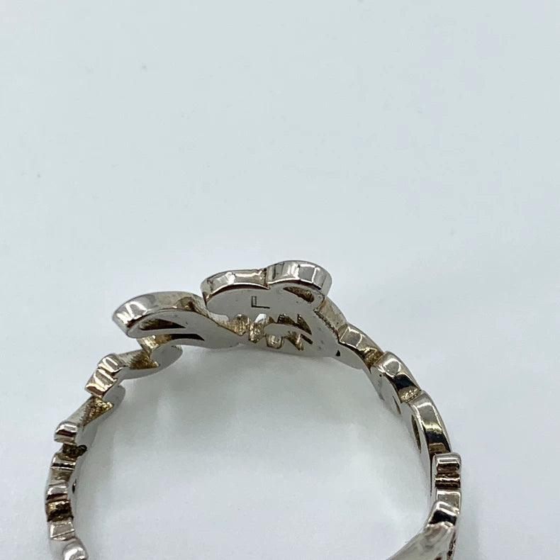 Silver Christian Dior x Kenny Scharf Ring