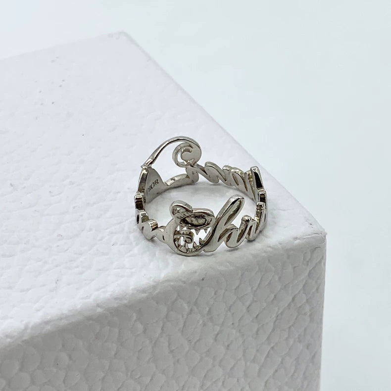 Silver Christian Dior x Kenny Scharf Ring