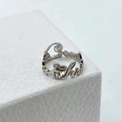 Silver Christian Dior x Kenny Scharf Ring