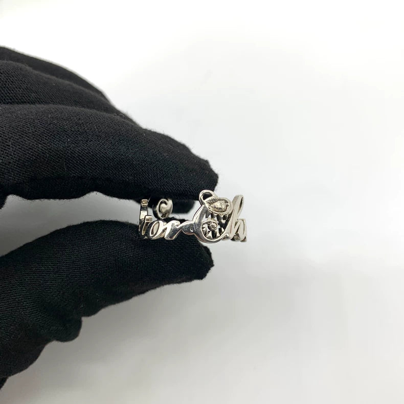 Silver Christian Dior x Kenny Scharf Ring