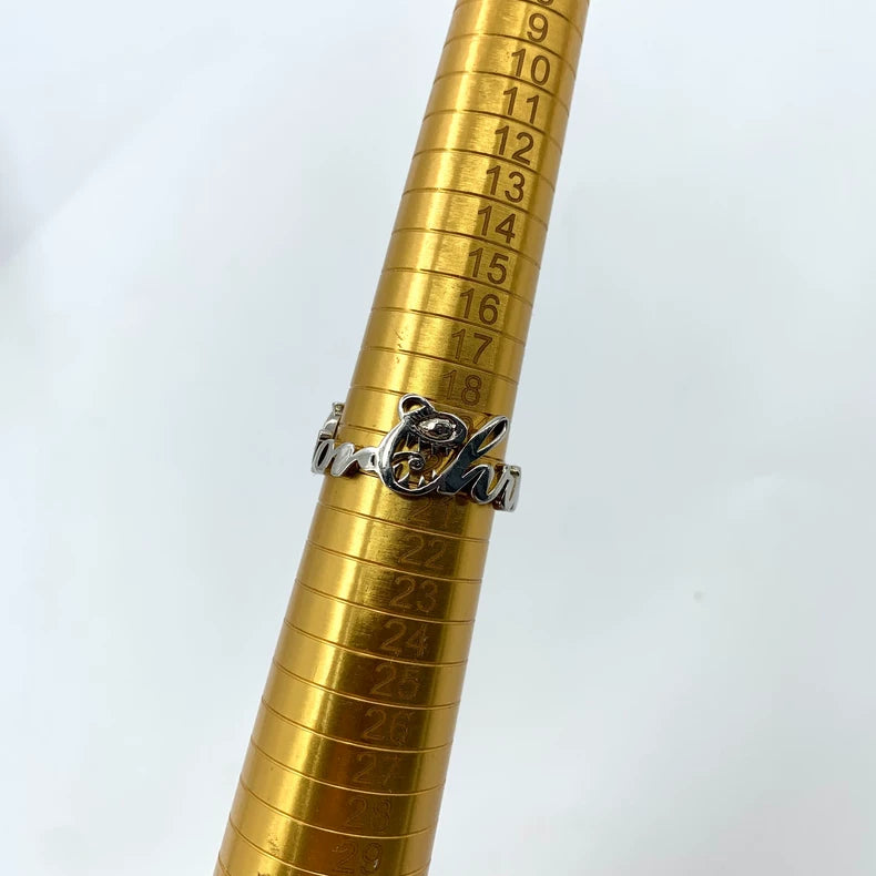 Silver Christian Dior x Kenny Scharf Ring