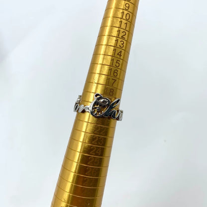 Silver Christian Dior x Kenny Scharf Ring