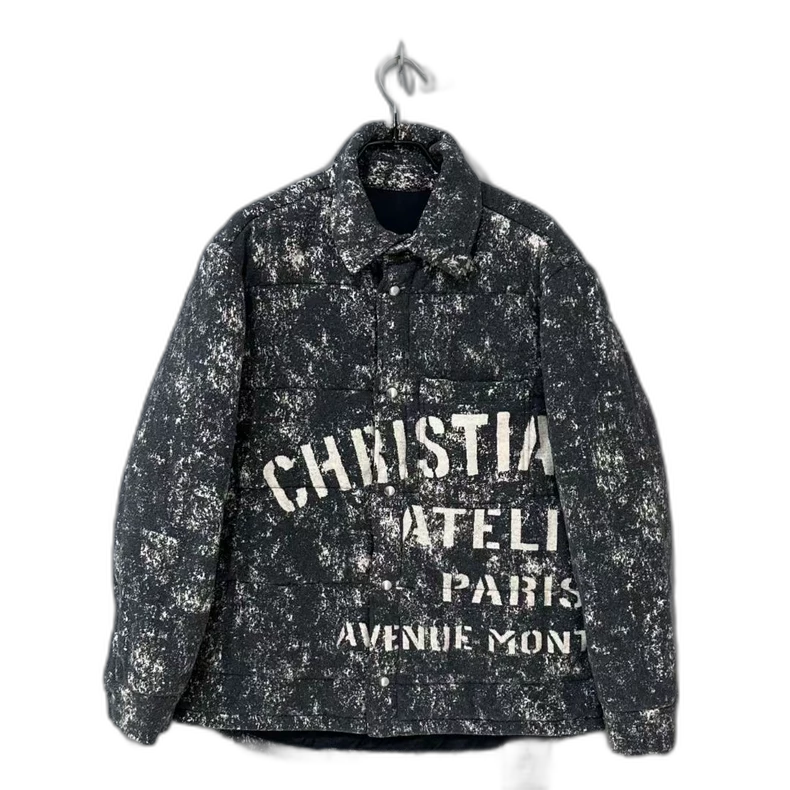 Dior Grey Snowflake Logo Cotton Jacket