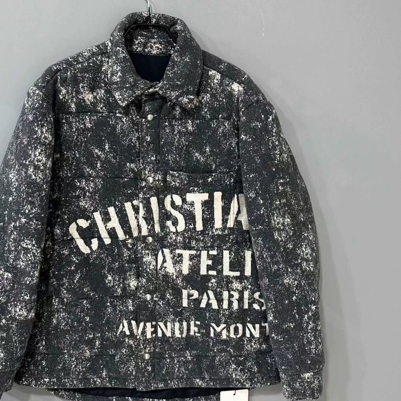 Dior Grey Snowflake Logo Cotton Jacket