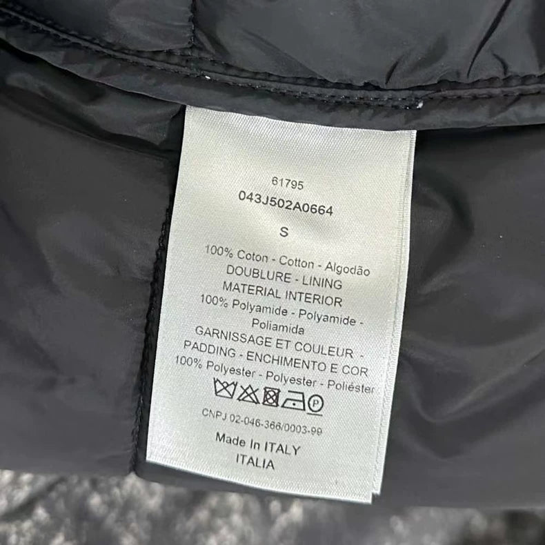 Dior Grey Snowflake Logo Cotton Jacket