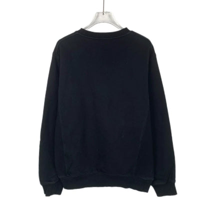 Black Dior Logo Embroidered Long Sleeve Sweatshirt