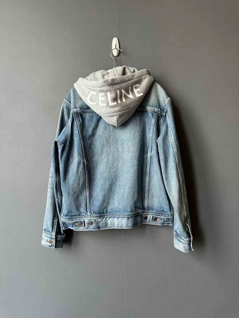 Celine Hooded Denim Jacket for Men