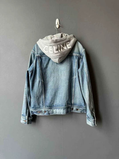 Celine Hooded Denim Jacket for Men