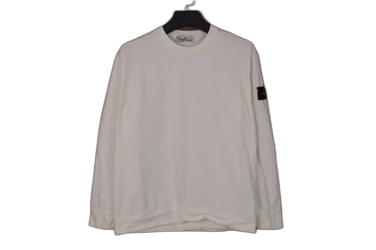 Stone Island White Crewneck Sweatshirt