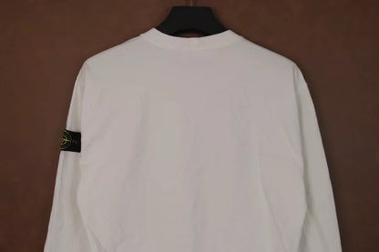 Stone Island White Crewneck Sweatshirt