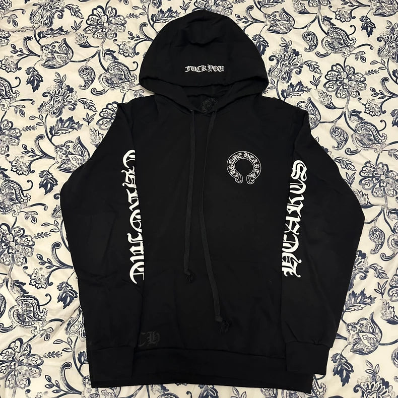 Chrome Hearts Black Hooded Sweatshirt XL