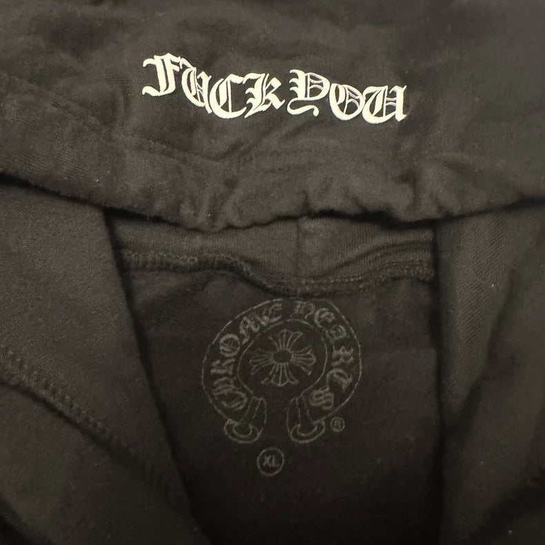 Chrome Hearts Black Hooded Sweatshirt XL