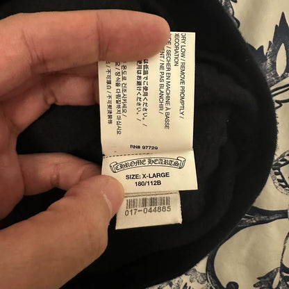 Chrome Hearts Black Hooded Sweatshirt XL
