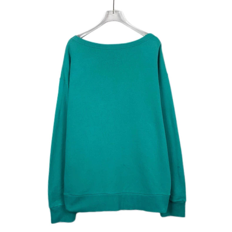 Gucci Logo Print Cotton Long Sleeve Sweatshirt