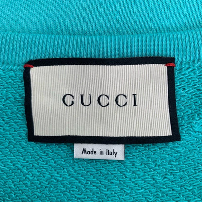 Gucci Logo Print Cotton Long Sleeve Sweatshirt