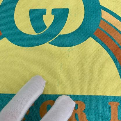 Gucci Logo Print Cotton Long Sleeve Sweatshirt