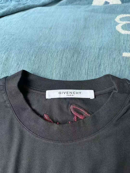 Givenchy Lion Embroidery Logo Short Sleeve T-Shirt
