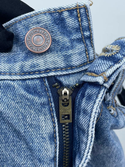 Celine Light Blue Casual Denim Pants