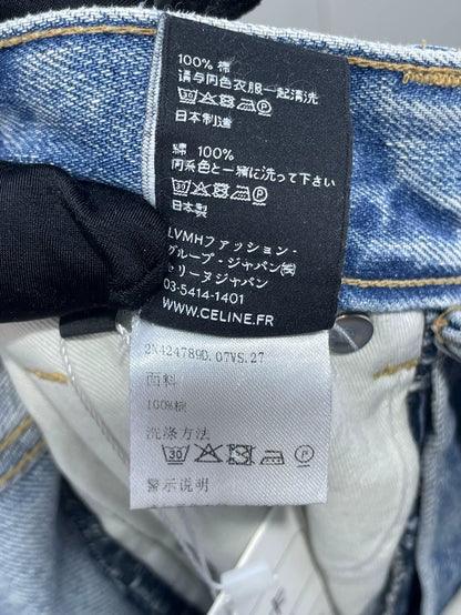 Celine Light Blue Casual Denim Pants