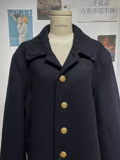 Black Wool Coat by Dior for Men