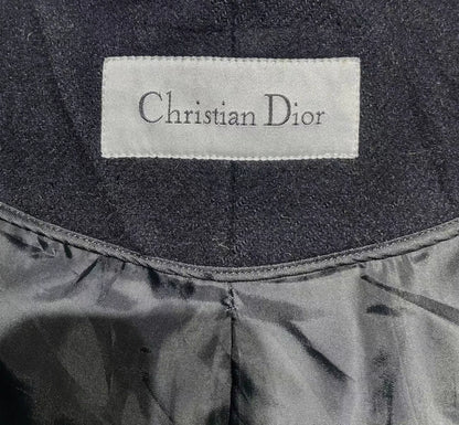 Black Wool Coat by Dior for Men