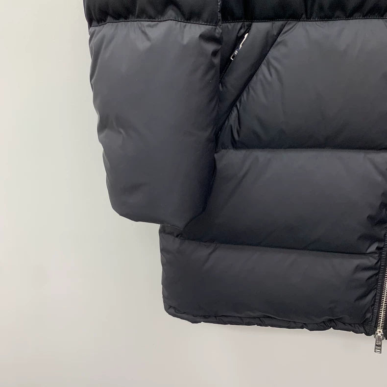 Prada Black Puffer Jacket with Logo