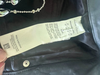 Rick Owens Leather Flared Zip Pants