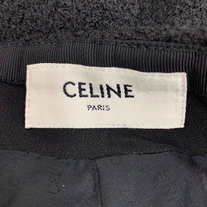 Celine Black Wool Casual Shorts