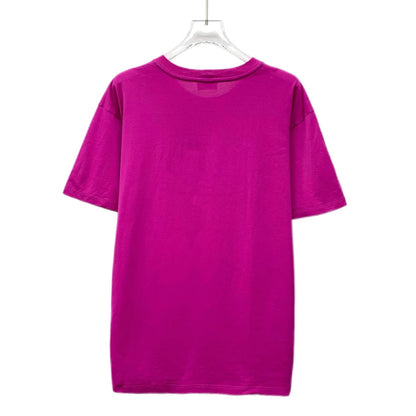 Celine Pink Logo Cotton T-Shirt