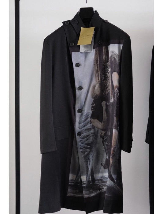 Yohji Yamamoto 22Aw Beksinski Painting Coat - DMC