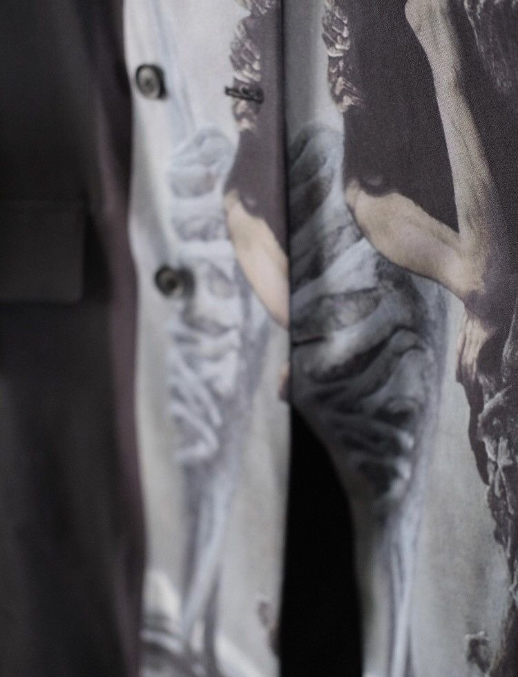 Yohji Yamamoto 22Aw Beksinski Painting Coat - DMC