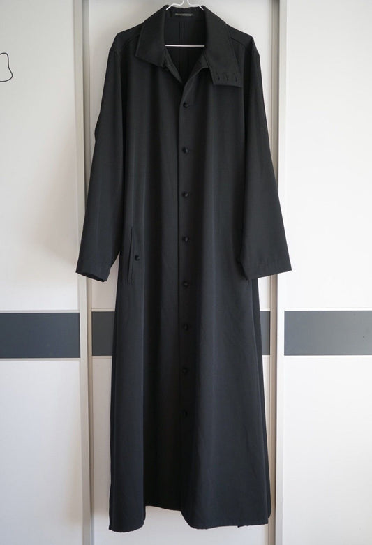 Yohji Yamamoto 18Aw Monk Cloth Buckle Coat - DMC