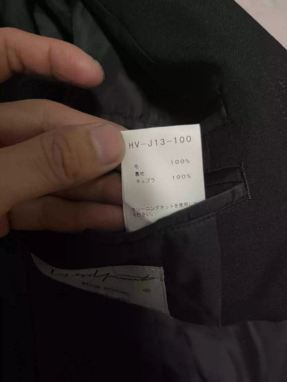 Yohji Yamamoto 2018 Blazer Stand-up Collar Jacket With Hidden Buttons