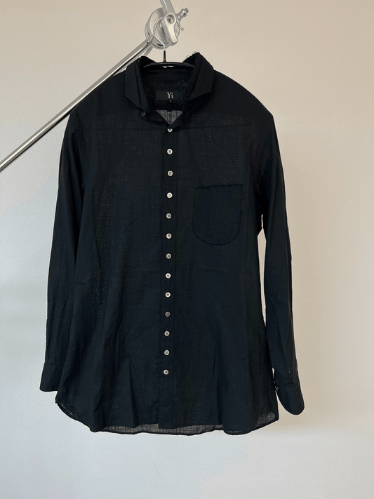 Yohji Yamamoto distressed neck shirt - DMC