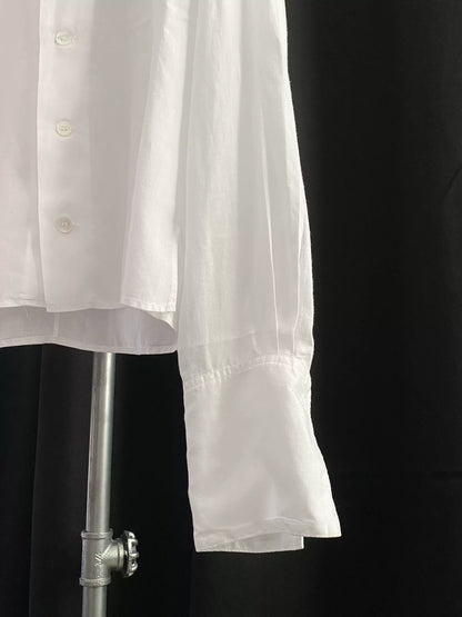 Yohji Yamamoto Square Collar Linen White Shirt