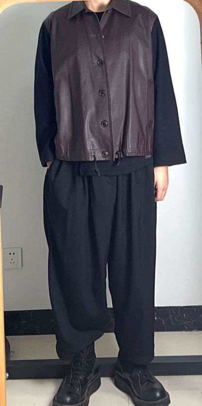 Yohji Yamamoto 92Aw Split Leather Bomber Ja - DMC