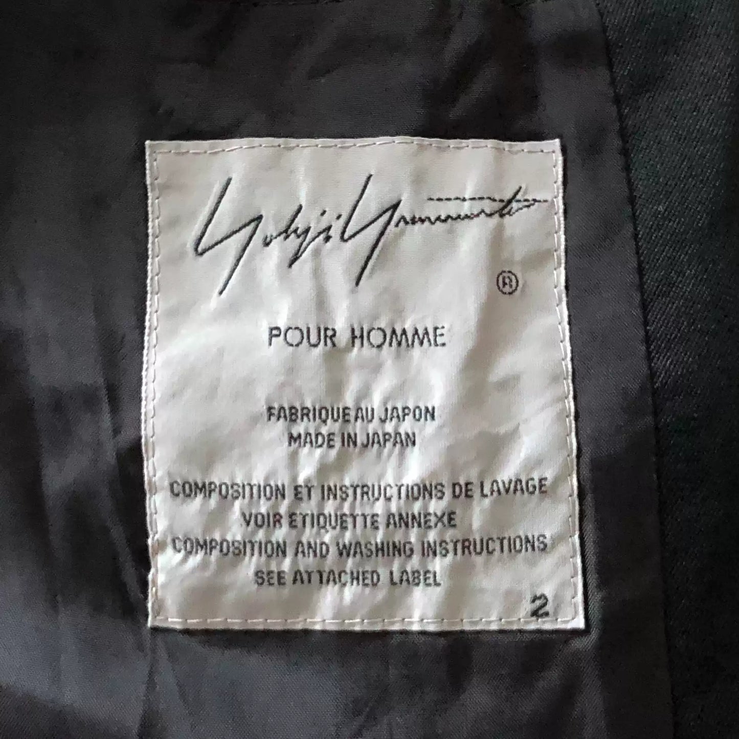 Yohji Yamamoto 19aw Multi-pocket Zipper Coat
