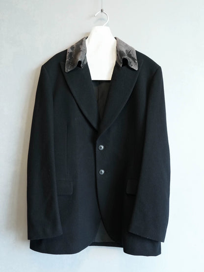 Yohji Yamamoto 01AW Gangster Velvet Collar Jacket