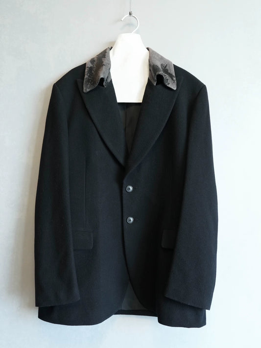 Yohji Yamamoto 01AW Gangster Velvet Collar Jacket