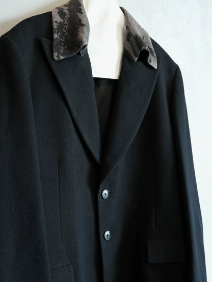 Yohji Yamamoto 01AW Gangster Velvet Collar Jacket