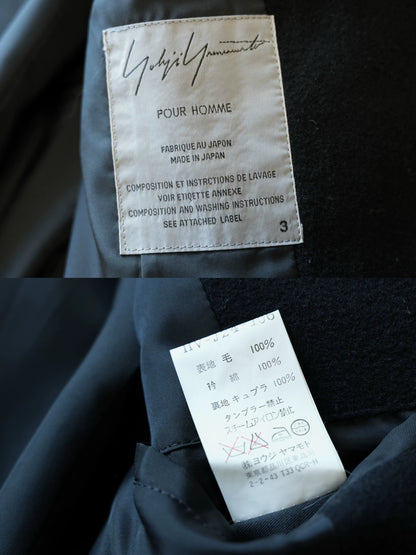 Yohji Yamamoto 01AW Gangster Velvet Collar Jacket