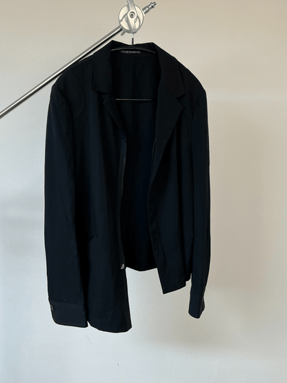 Yohji Yamamoto Y's Uneven zip-up jacket - DMC