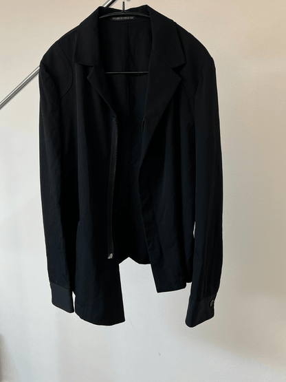 Yohji Yamamoto Y's Uneven zip-up jacket - DMC